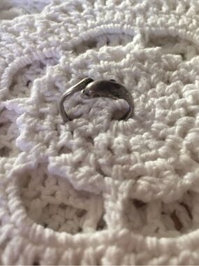 Dolphin Theme Pinkie Ring Size 2.5 Sterling